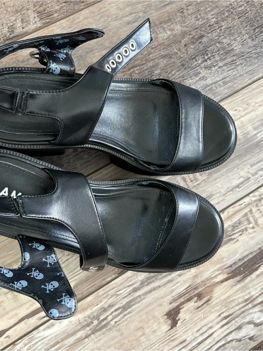 Chunky Platform Sandals in Black - Women